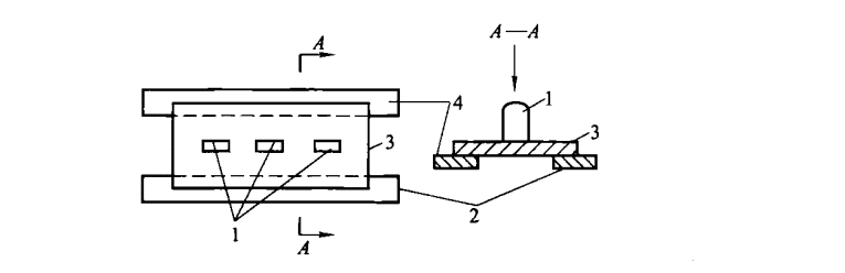 Sheet Metal Blanking Processing Technology---Common Blanking Methods And Applications 18 1-Pressing material; 2-Sheared steel plates; 3-Press board;4-PadsShear narrow material with a pad