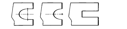Various shapes of notches