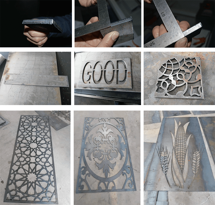 Gantry Type Plasma Cutting Machine China Mini 4 Cutting Samples